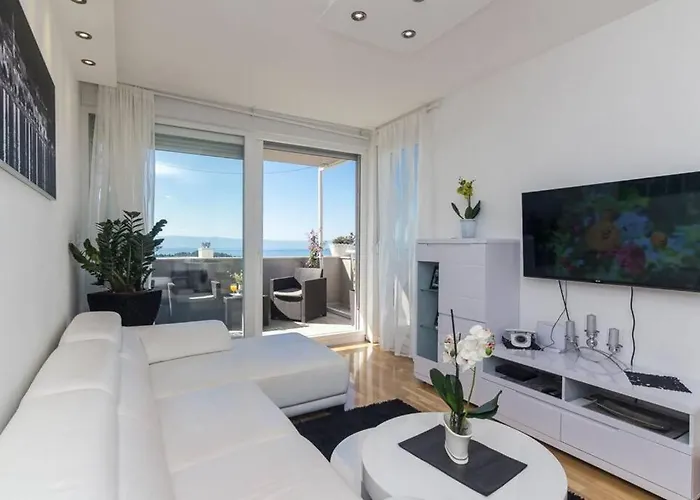 Daire Deluxe Beni Makarska, 4 Person Sea View